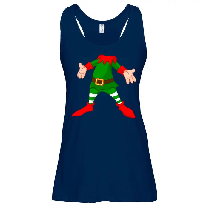 Christmas Elf Big Head Suit Ladies Essential Flowy Tank