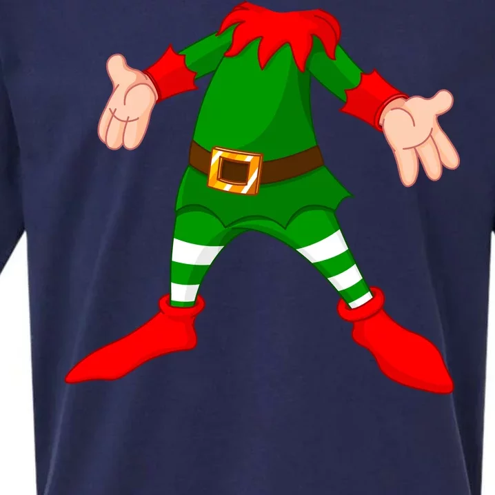 Christmas Elf Big Head Suit Sueded Cloud Jersey T-Shirt