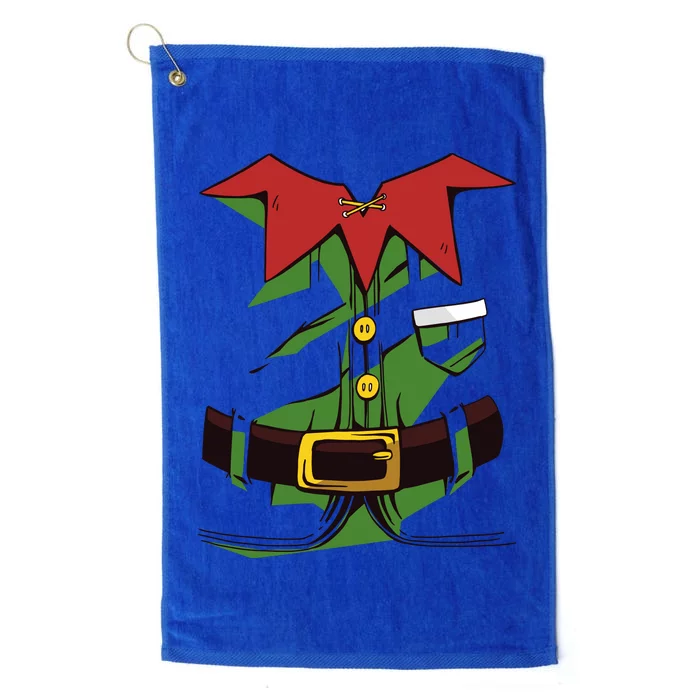 Christmas Elf Costume Funny Platinum Collection Golf Towel