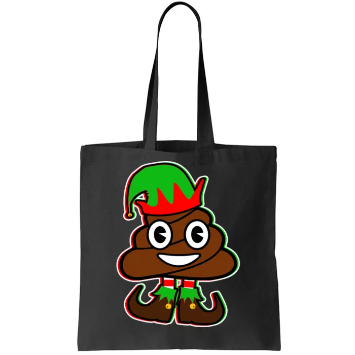 Christmas Elf Poop Emoji Tote Bag