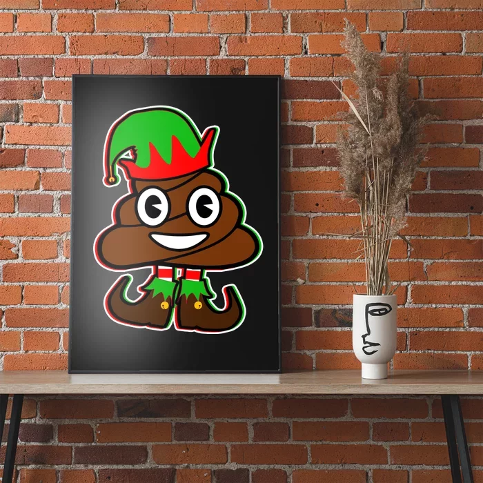 Christmas Elf Poop Emoji Poster