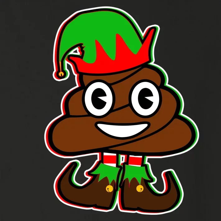 Christmas Elf Poop Emoji Toddler Long Sleeve Shirt