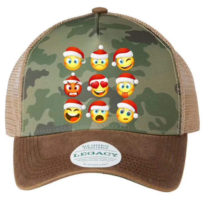 Christmas Emoji's Smiley Legacy Tie Dye Trucker Hat