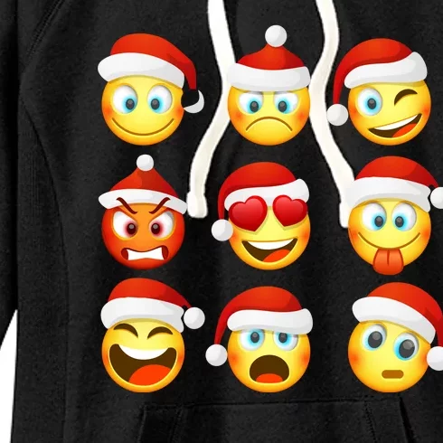 Christmas Emoji's Smiley Women's Fleece Hoodie