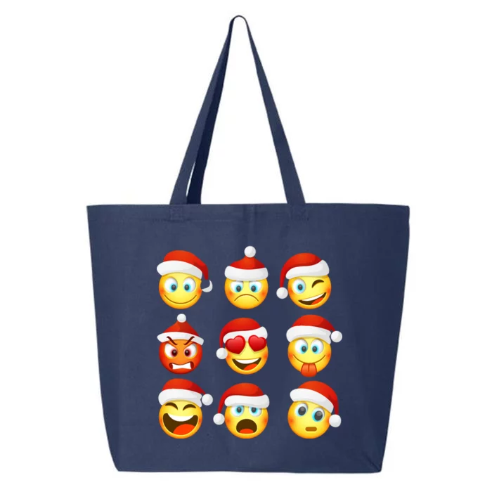 Christmas Emoji's Smiley 25L Jumbo Tote