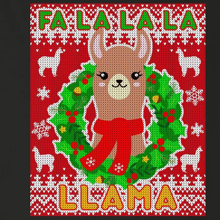 Christmas Fa La La La Llama Ugly Sweater Toddler Long Sleeve Shirt