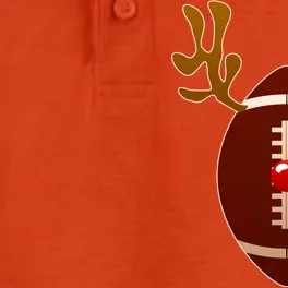 Christmas Football Reindeer Dry Zone Grid Performance Polo