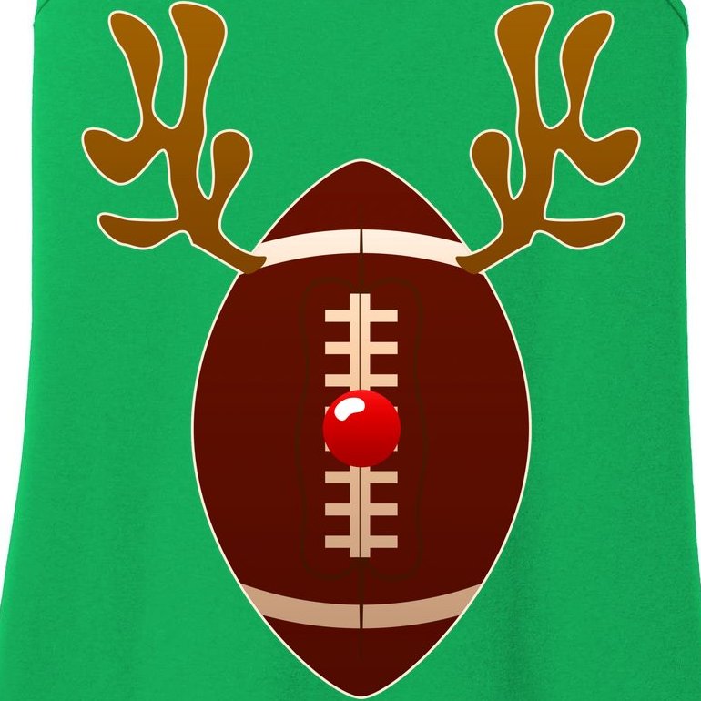Christmas Football Reindeer Ladies Essential Tank