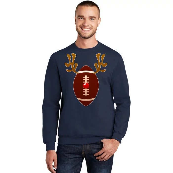 Christmas Football Reindeer Tall Sweatshirt