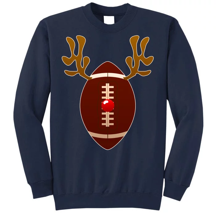 Christmas Football Reindeer Tall Sweatshirt