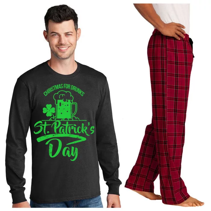 Christmas For Drunks St. Patrick's Day Long Sleeve Pajama Set