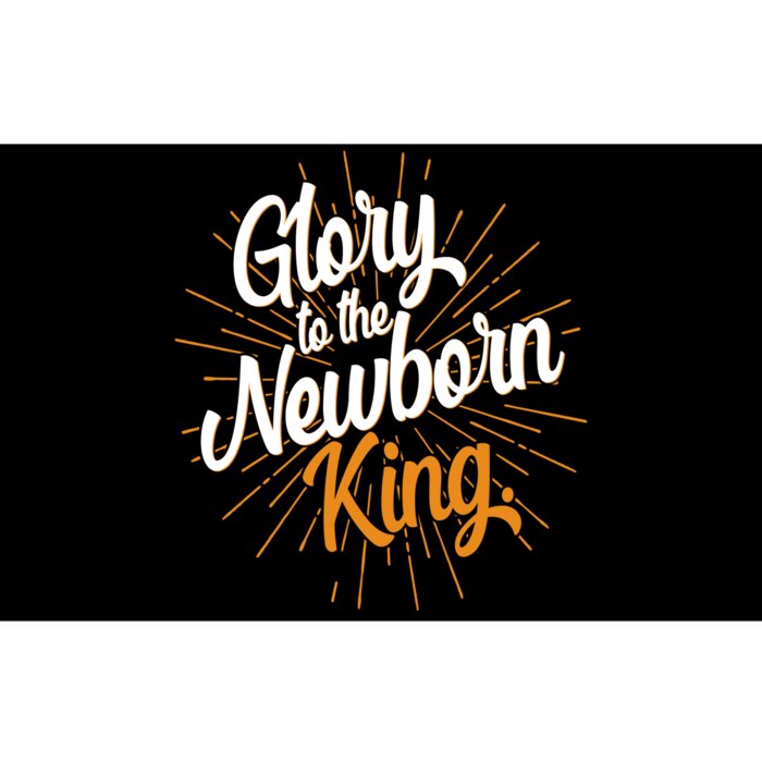 Christmas Glory To The Newborn King Bumper Sticker