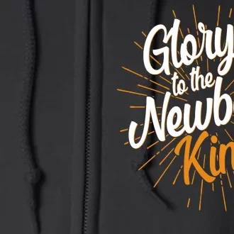 Christmas Glory To The Newborn King Full Zip Hoodie