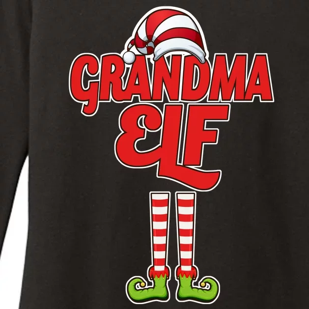 Christmas Grandma Elf Womens CVC Long Sleeve Shirt