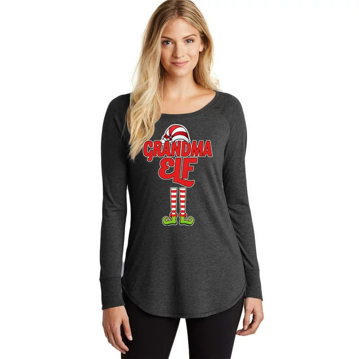 Christmas Grandma Elf Women's Perfect Tri Tunic Long Sleeve Shirt