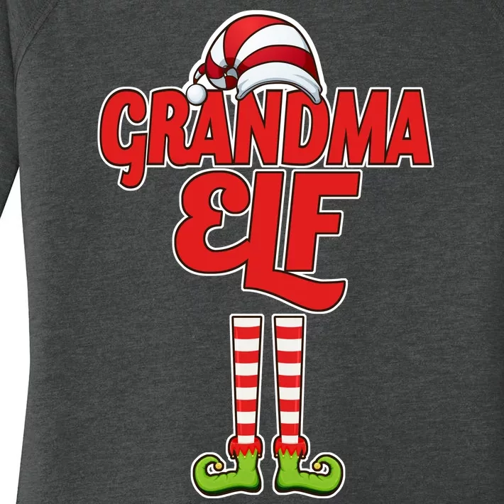 Christmas Grandma Elf Women's Perfect Tri Tunic Long Sleeve Shirt