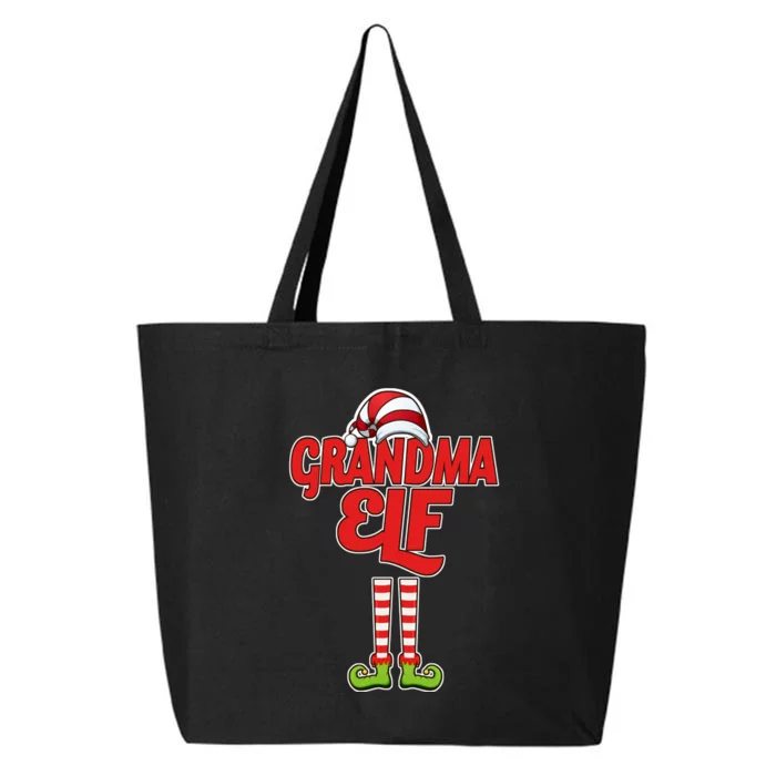 Christmas Grandma Elf 25L Jumbo Tote