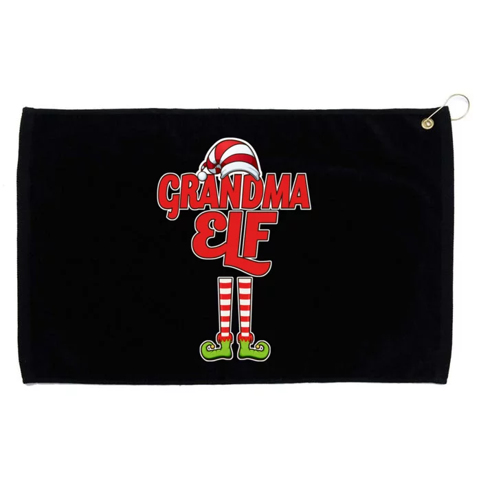 Christmas Grandma Elf Grommeted Golf Towel