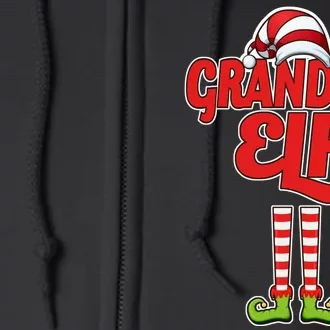 Christmas Grandma Elf Full Zip Hoodie