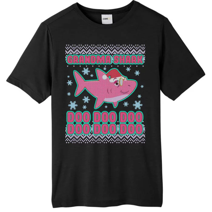 Christmas Grandma Shark Doo Doo Doo ChromaSoft Performance T-Shirt