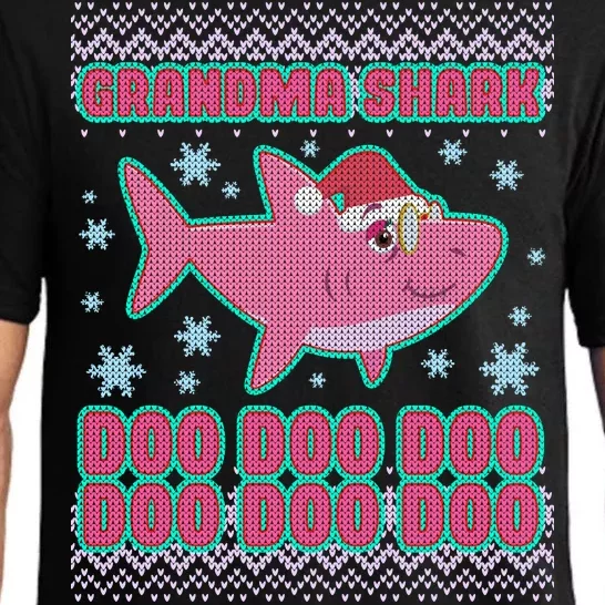 Christmas Grandma Shark Doo Doo Doo Pajama Set