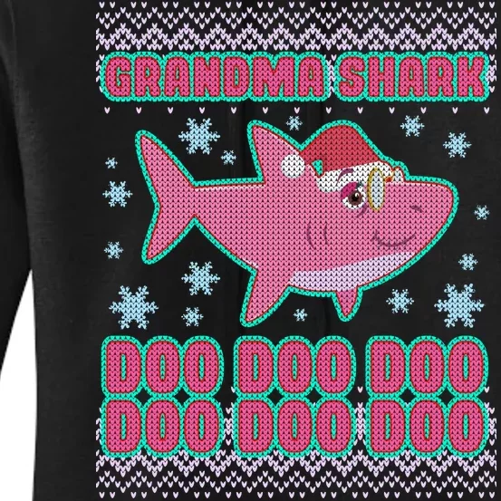 Christmas Grandma Shark Doo Doo Doo Women's Pullover Hoodie