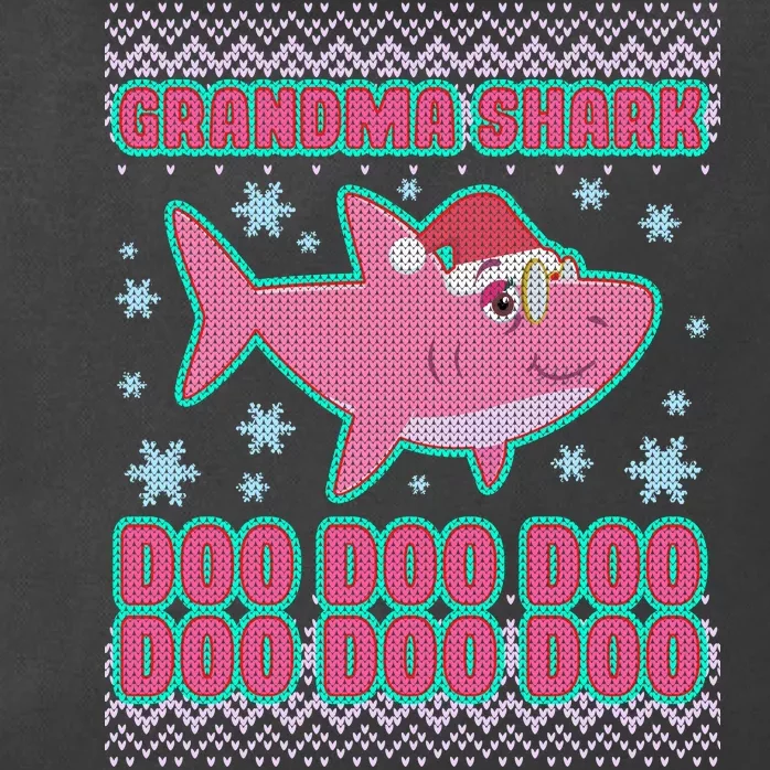 Christmas Grandma Shark Doo Doo Doo Zip Tote Bag