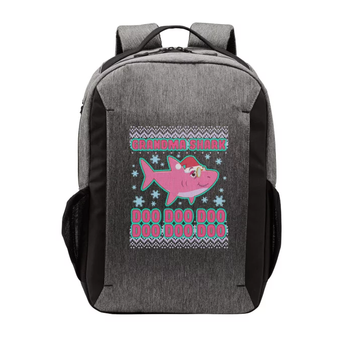 Christmas Grandma Shark Doo Doo Doo Vector Backpack