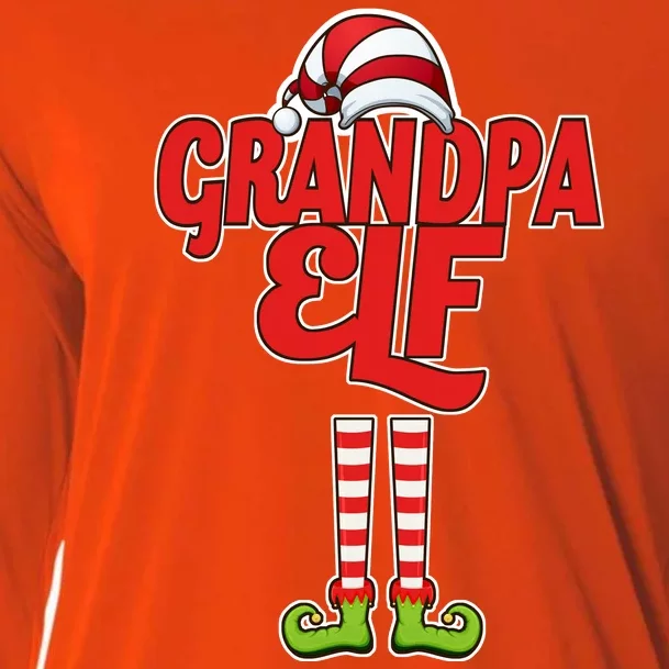 Christmas Grandpa Elf Cooling Performance Long Sleeve Crew