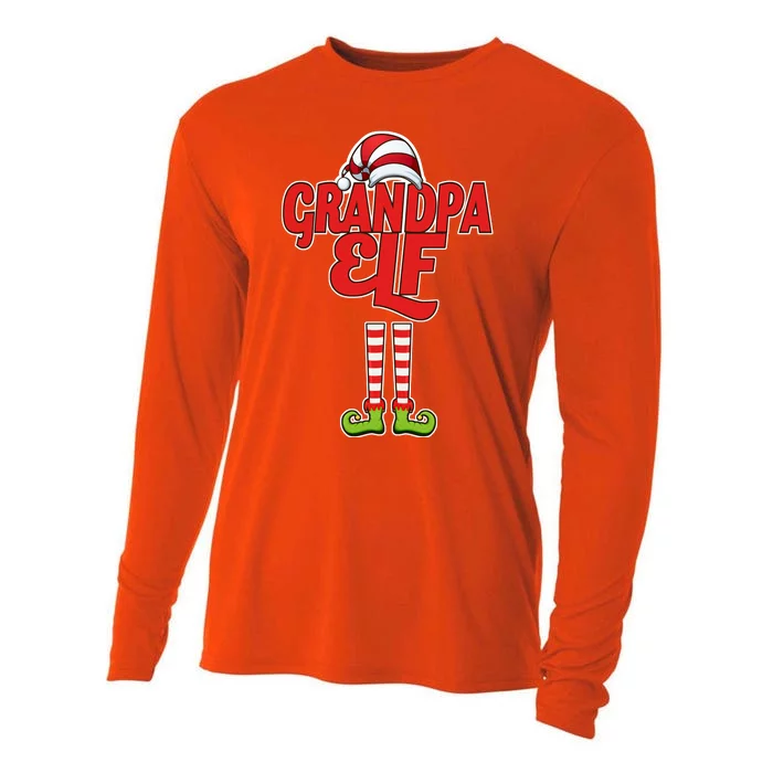 Christmas Grandpa Elf Cooling Performance Long Sleeve Crew