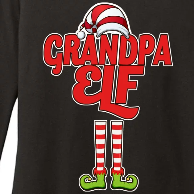 Christmas Grandpa Elf Womens CVC Long Sleeve Shirt