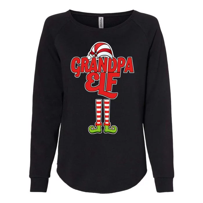 Christmas Grandpa Elf Womens California Wash Sweatshirt