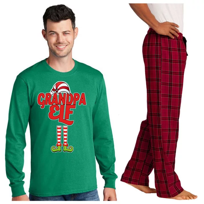 Christmas Grandpa Elf Long Sleeve Pajama Set