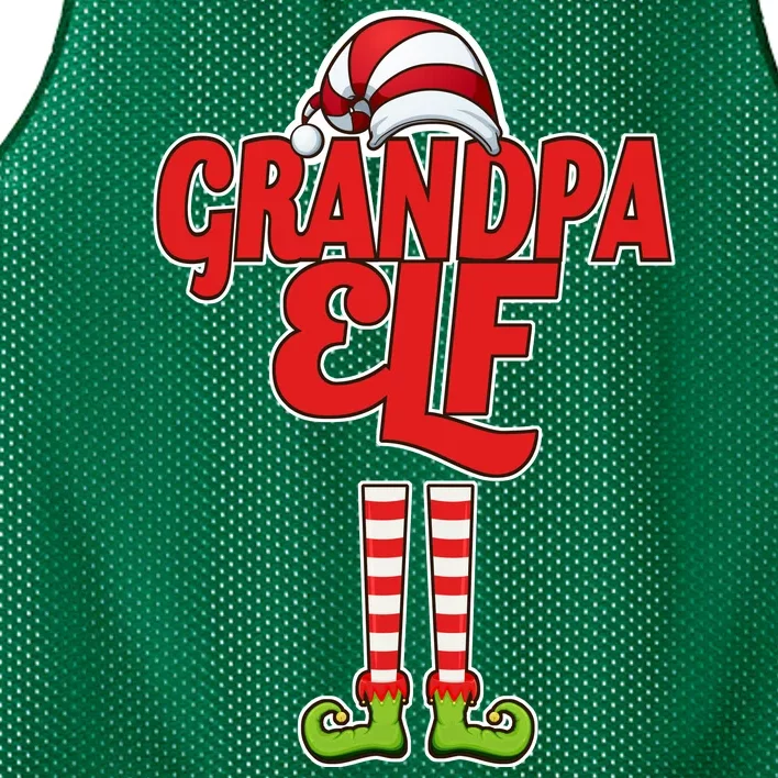 Christmas Grandpa Elf Mesh Reversible Basketball Jersey Tank