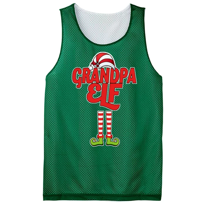 Christmas Grandpa Elf Mesh Reversible Basketball Jersey Tank