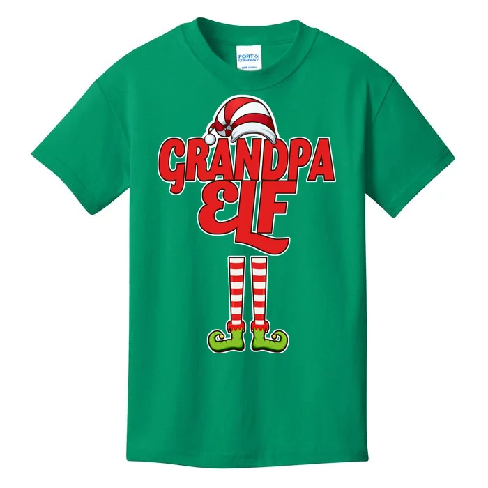 Christmas Grandpa Elf Kids T-Shirt