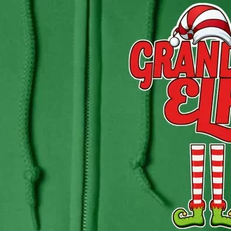 Christmas Grandpa Elf Full Zip Hoodie