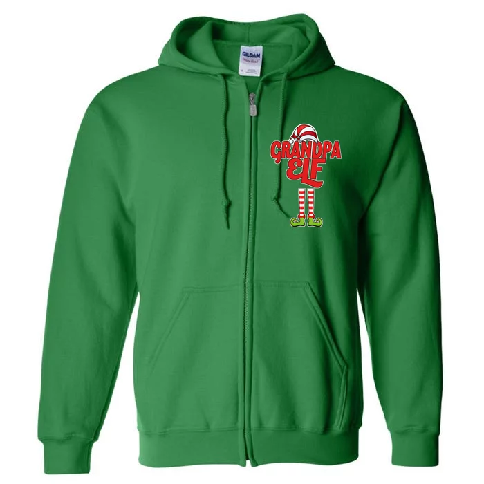 Christmas Grandpa Elf Full Zip Hoodie