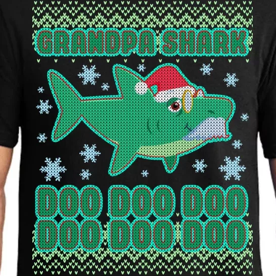 Christmas Grandpa Shark Doo Doo Doo Pajama Set