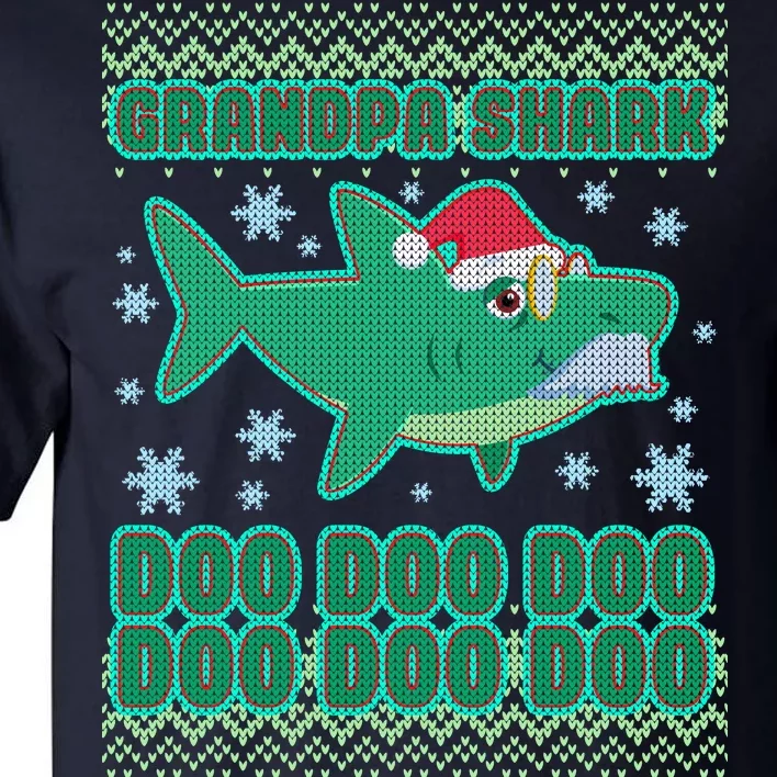 Christmas Grandpa Shark Doo Doo Doo Tall T-Shirt