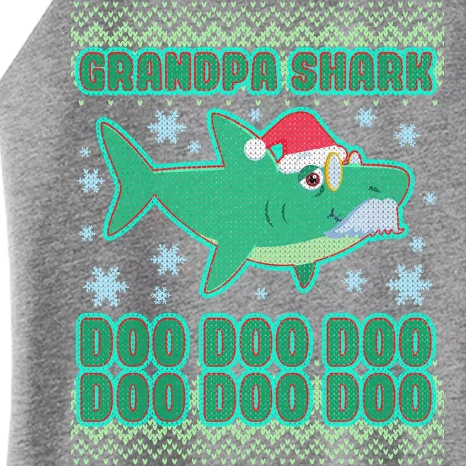 Christmas Grandpa Shark Doo Doo Doo Women’s Perfect Tri Rocker Tank