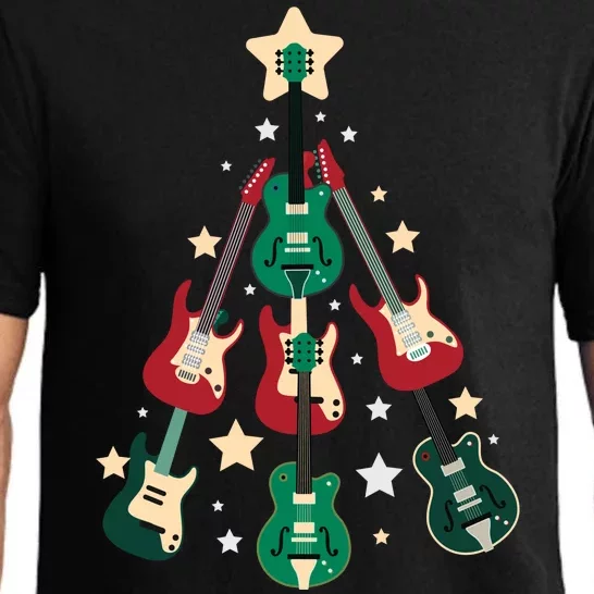 Christmas Guitar Tree Pajama Set