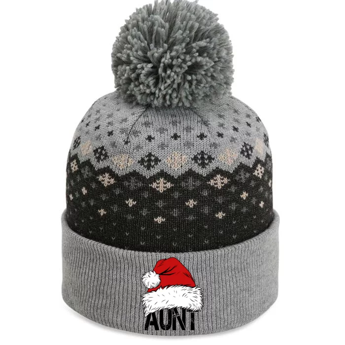 Christmas Hat Santa Aunt The Baniff Cuffed Pom Beanie