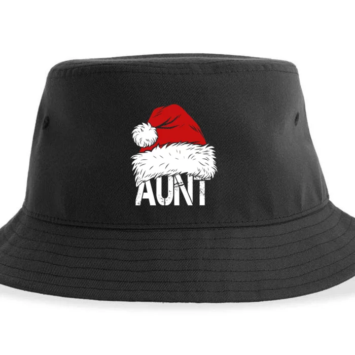 Christmas Hat Santa Aunt Sustainable Bucket Hat