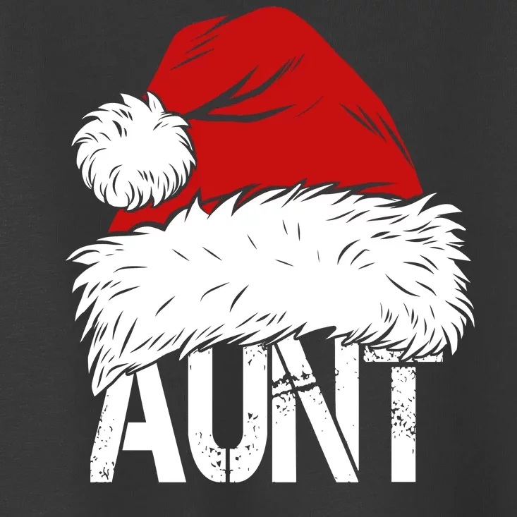 Christmas Hat Santa Aunt Toddler T-Shirt