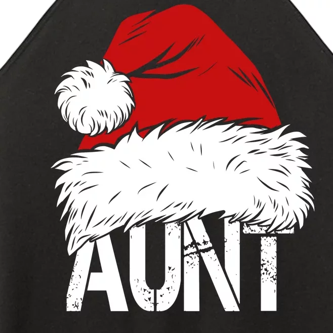 Christmas Hat Santa Aunt Women’s Perfect Tri Rocker Tank