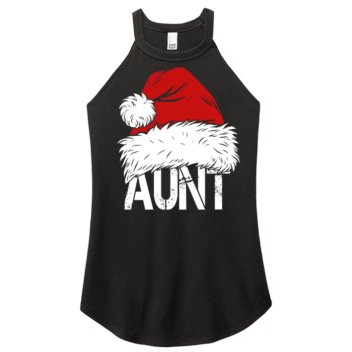 Christmas Hat Santa Aunt Women’s Perfect Tri Rocker Tank