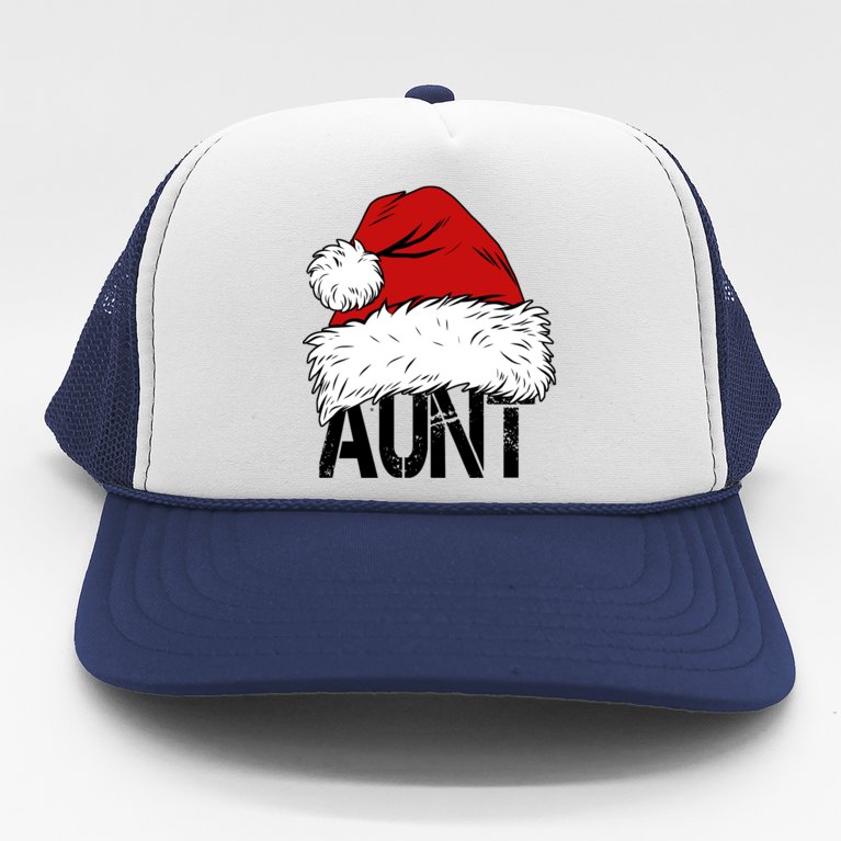 Christmas Hat Santa Aunt Trucker Hat