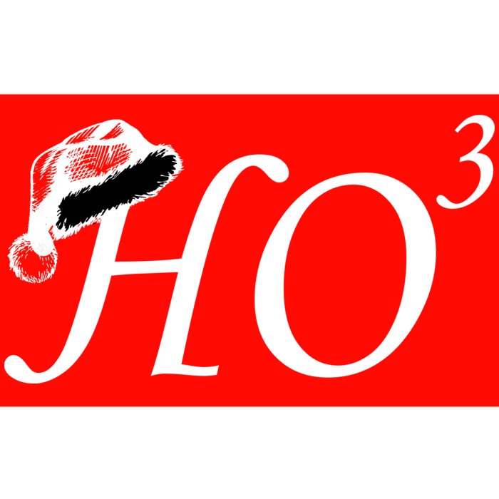 Christmas HO Times Three Bumper Sticker