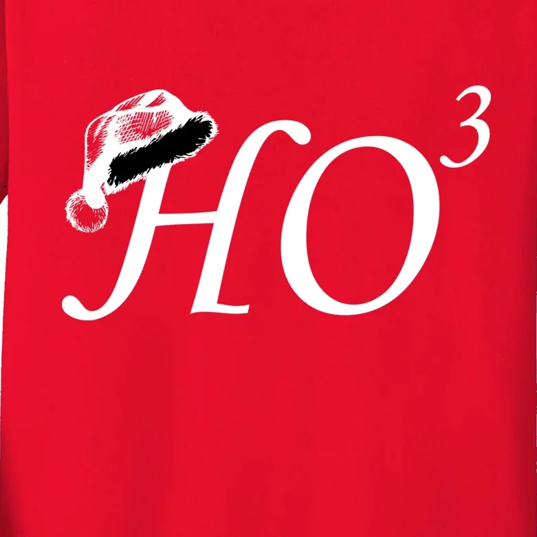 Christmas HO Times Three Kids Long Sleeve Shirt